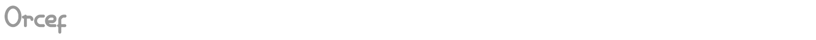 Orcef font preview
